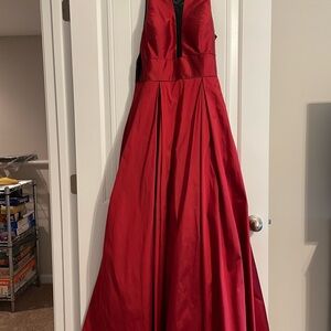 Aidan Mattox Red Prom Dress
